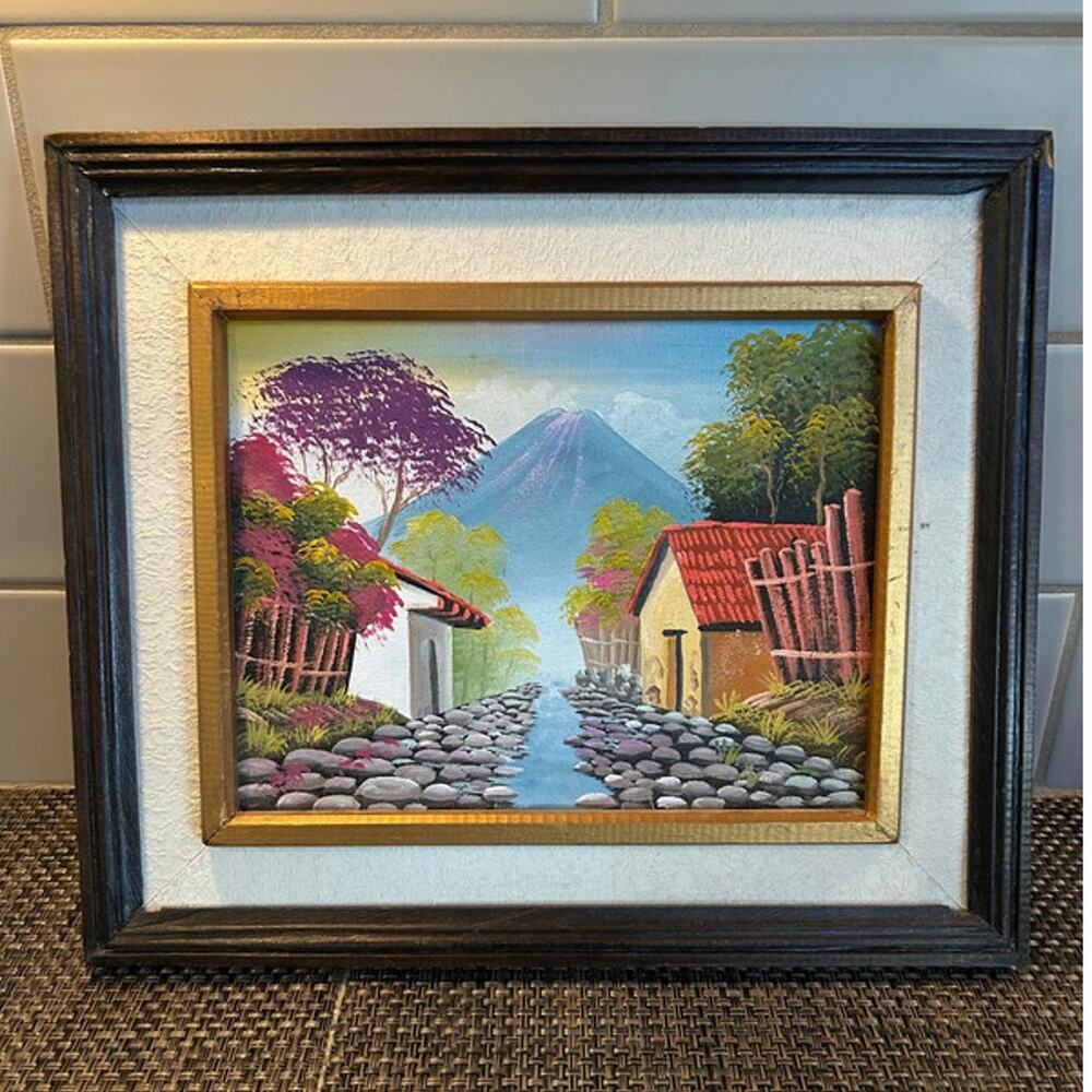 Original Handpainted Framed Art - El Salvador